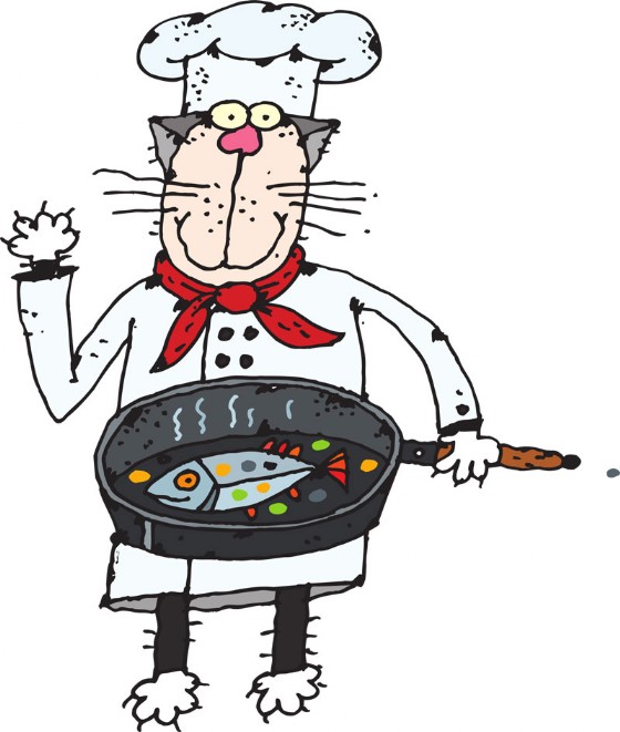 Katze als Koch Illustration Error-Page 404